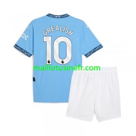 Maillot de Foot Manchester City Jack Grealish 10 Domicile 2024-25 - Enfant